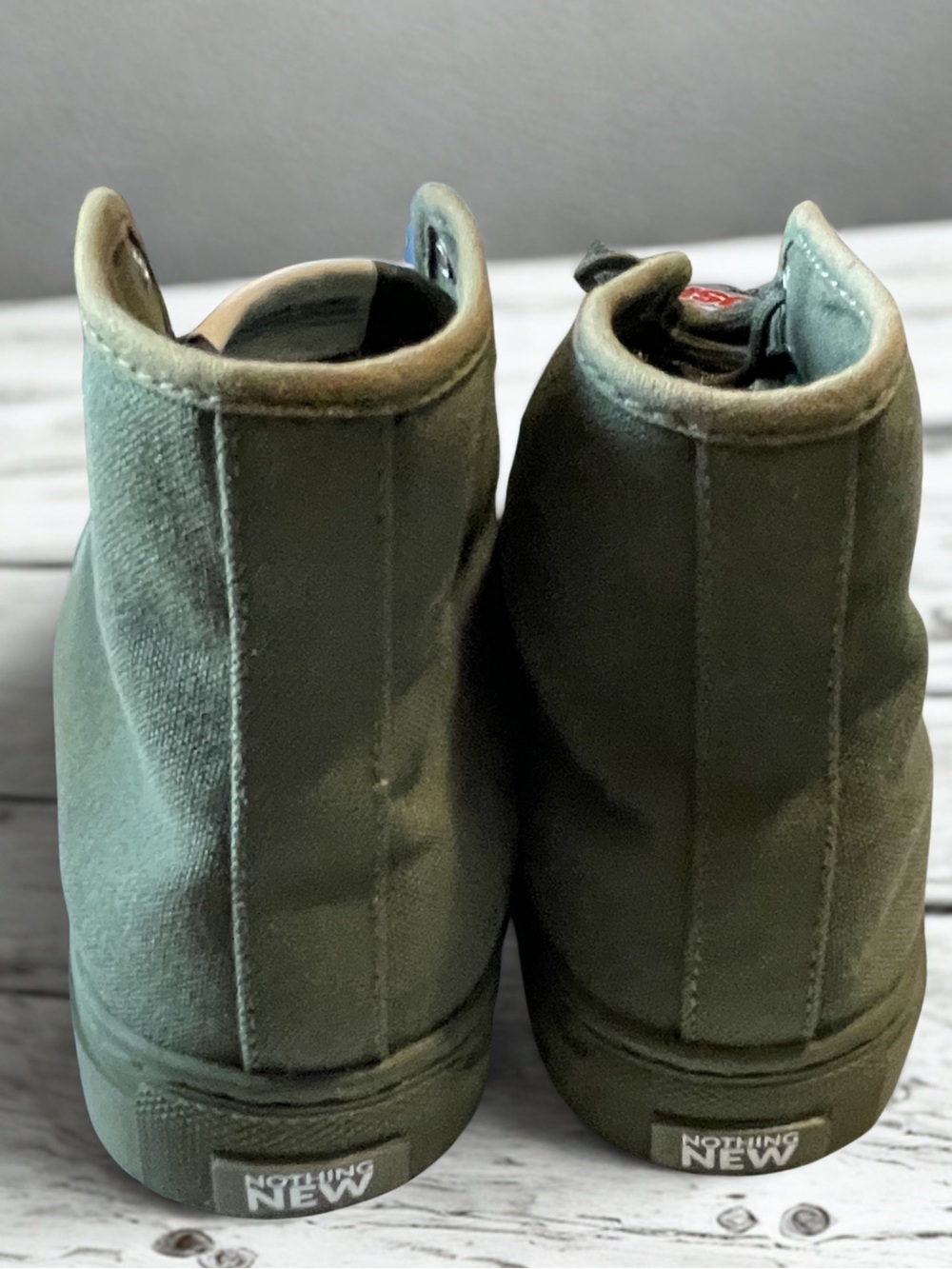 NOTHING NEW Men’s High Top Sneakers Green Size 9M NWOT - Picture 6 of 12